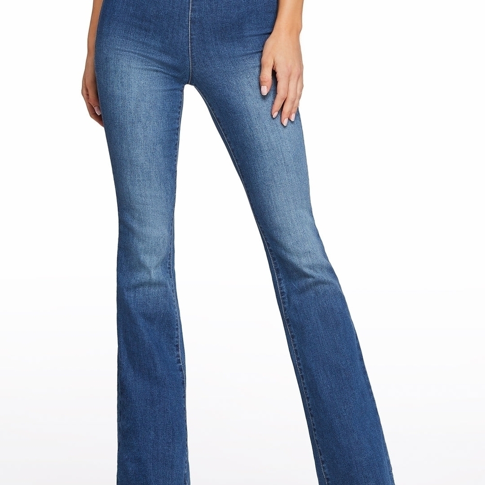 Jessica Simpson Blue Flare Wide Leg Jeans - Picture 1 of 11